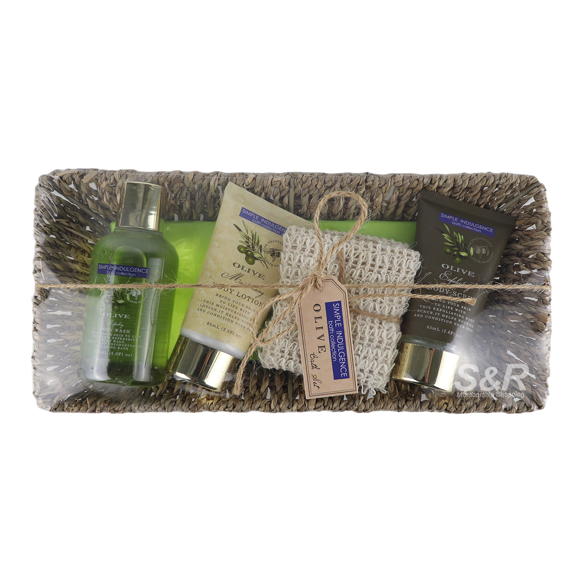 Simple Indulgence Straw Tray Bath Set Collection Simple Indulgence Straw Tray Bath Set Collection